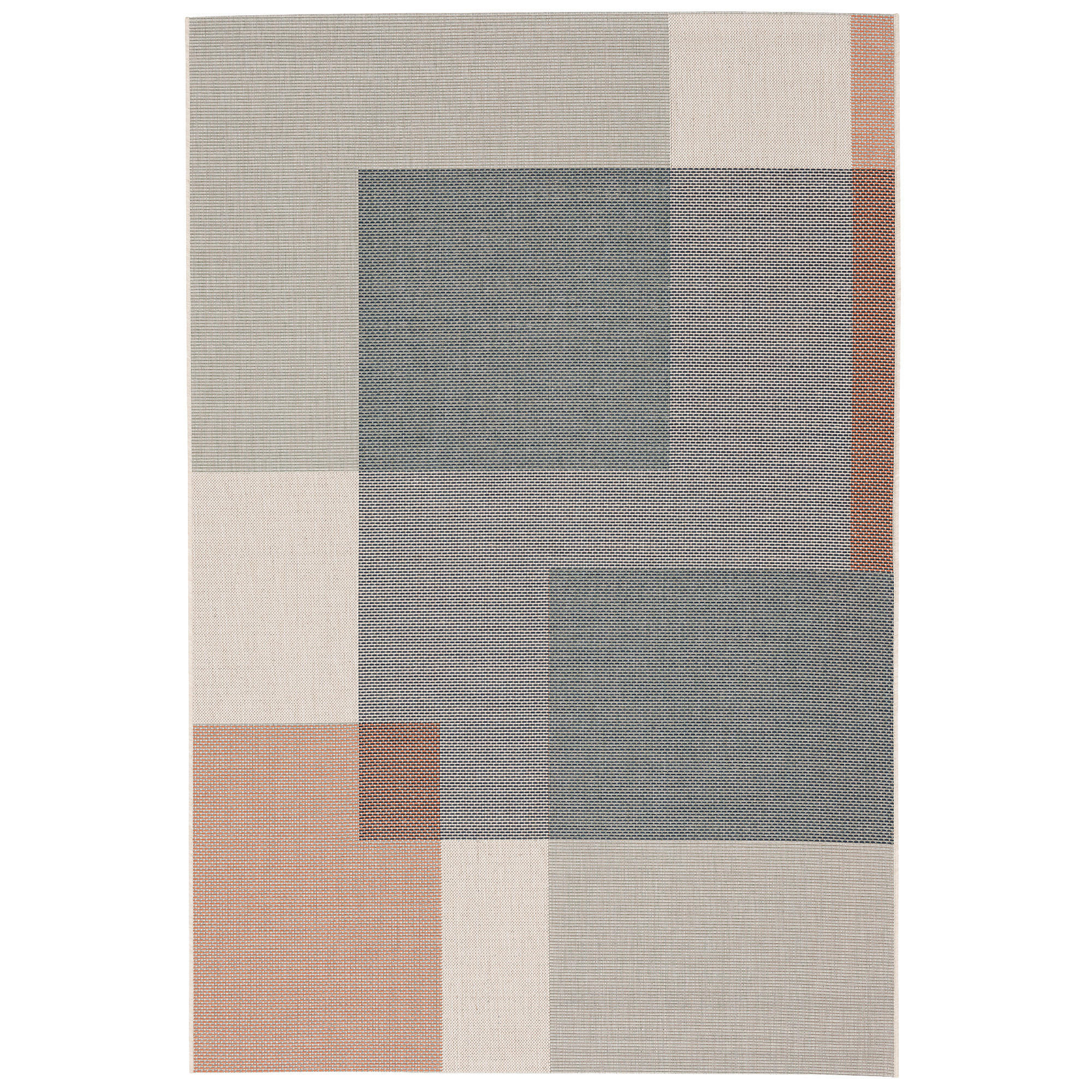IN & OUTDOOR TEPPICH FLACHGEWEBE MUNDO MODERN - Blau, Textil (135/190cm) - Pergamon