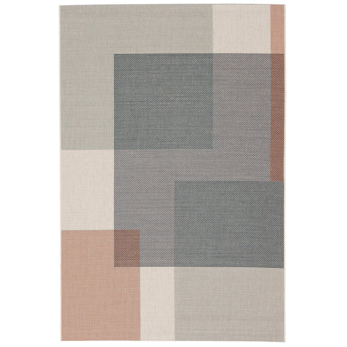 IN & OUTDOOR TEPPICH FLACHGEWEBE MUNDO MODERN - Blau, Textil (135/190cm) - Pergamon