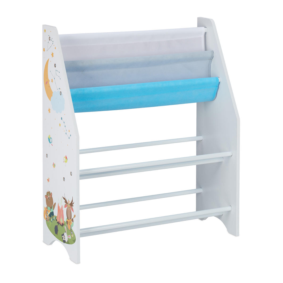 KINDERREGAL - Multicolor, Holzwerkstoff/Kunststoff (62/74/31.5cm) - Relaxdays