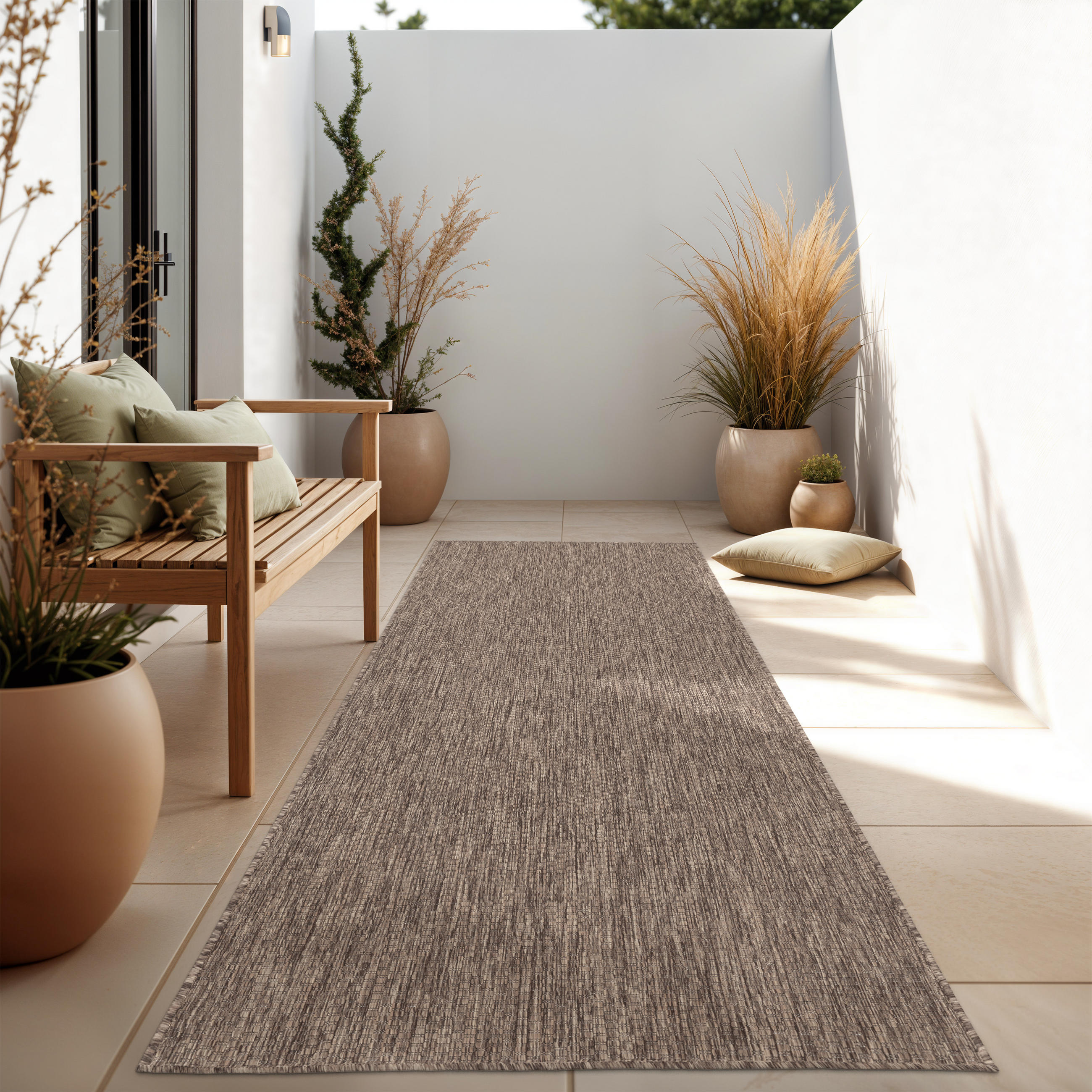 OUTDOORTEPPICH 60/100 cm Venedig 165 - Taupe, Textil (60/100cm) - Paco Home