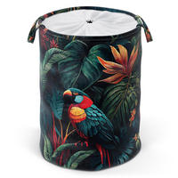 WÄSCHEKORB Exotic - Grün, Textil (37/55/55cm) - Sanilo