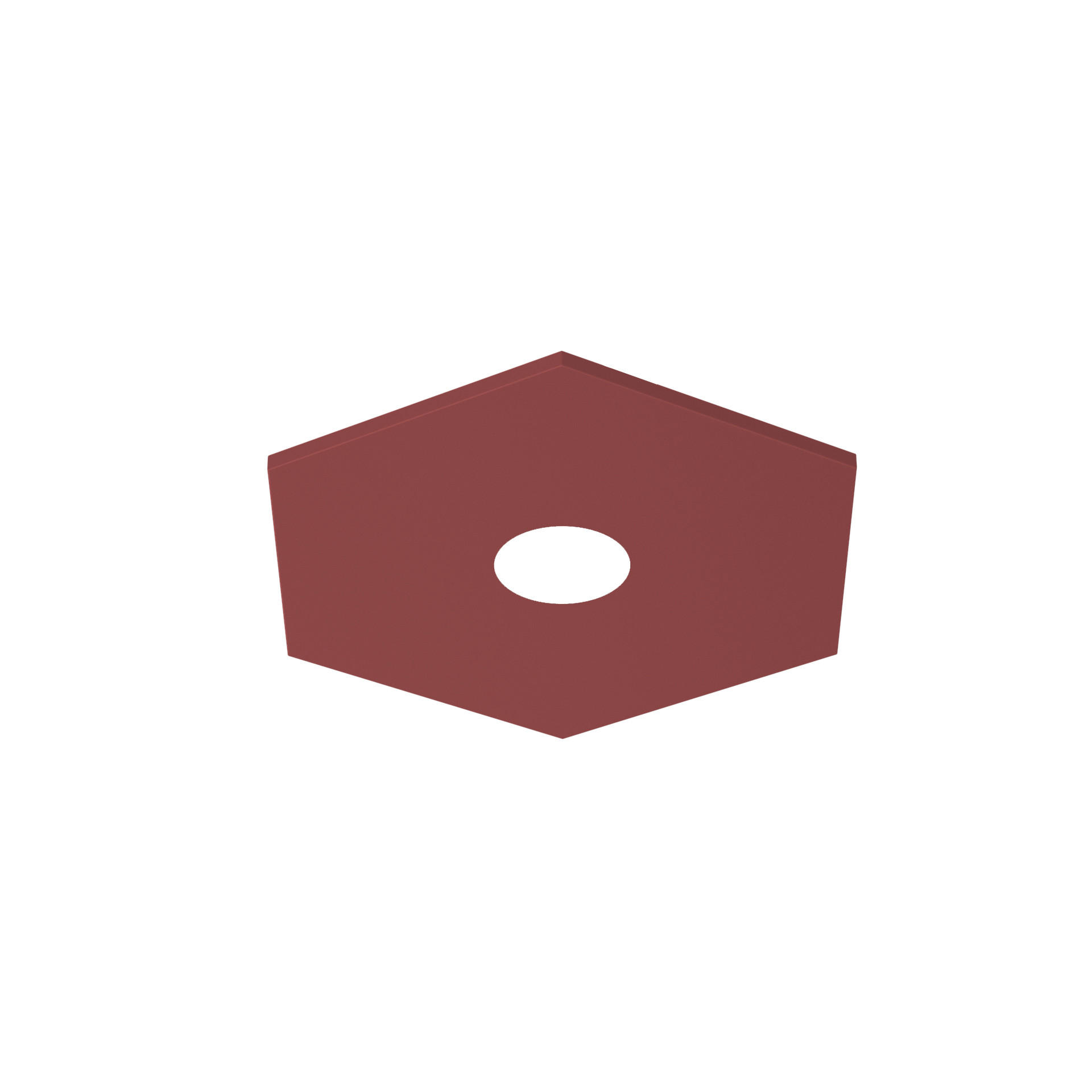 Lumicom Deckenleuchte Rot 25x4x25 cm
