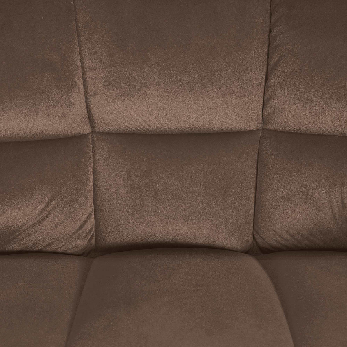 BARHOCKER Samt Braun - Weiß/Braun, Textil/Metall (64/110/48cm) - CLP