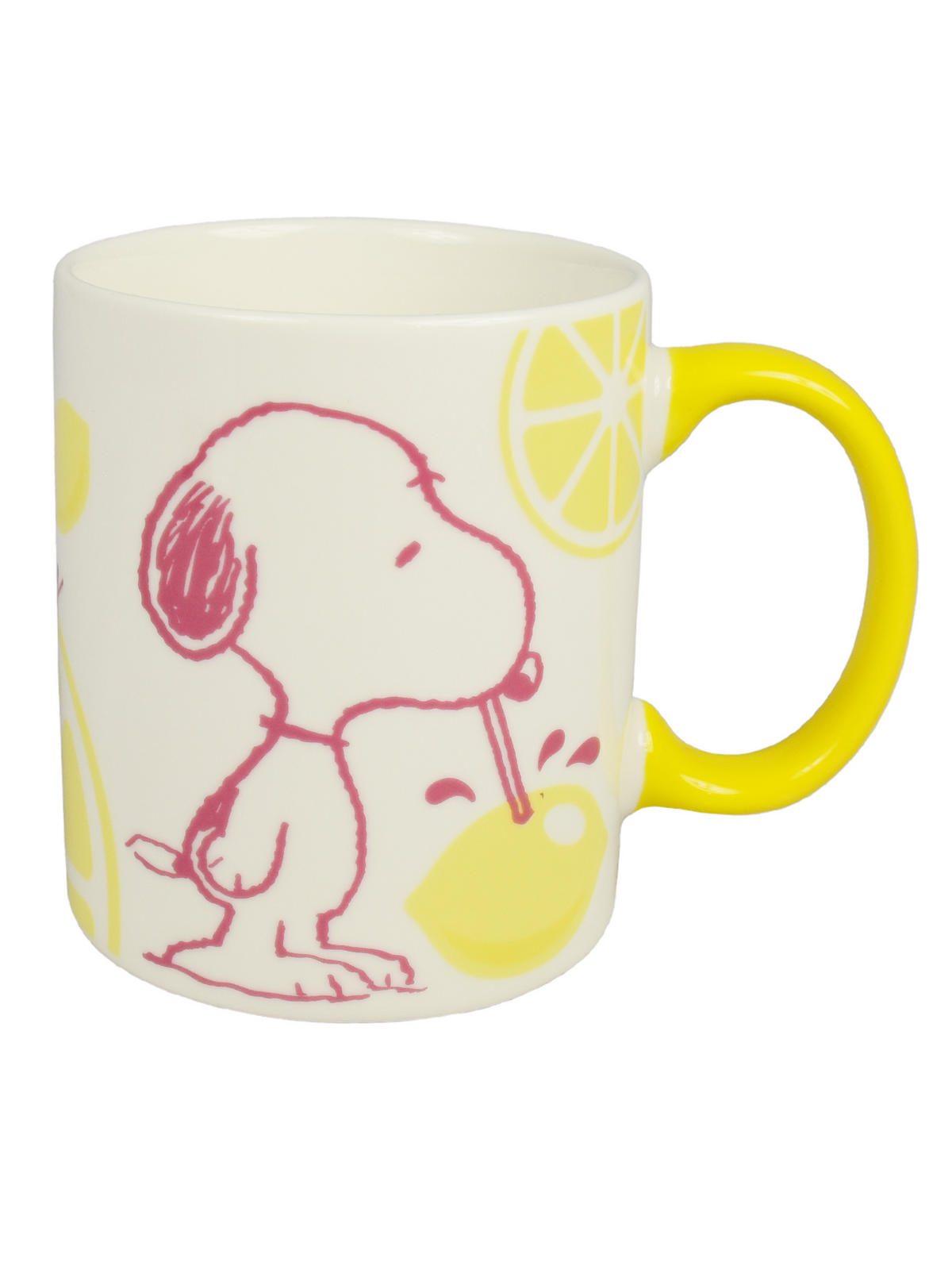 KAFFEEBECHER The Peanuts Snoopy Squeeze the day Weiß 320 ml - Weiß, Keramik (0.32L) - United Labels