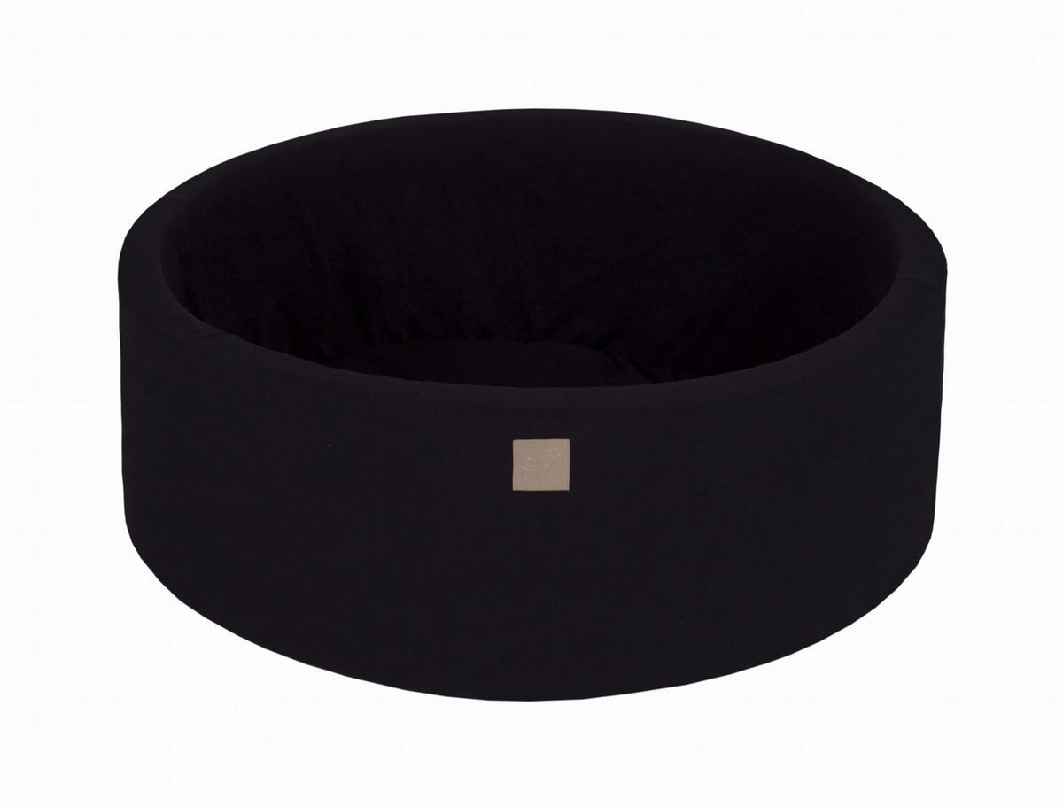 BÄLLEBAD für Kinder, Cotton, Schwarz - Schwarz, Textil (90/90/30cm) - MeowBaby