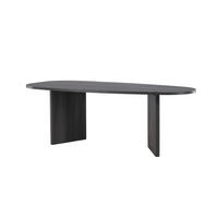 ESSTISCH GRONVIK Schwarz 100x220x75 cm - Schwarz, Holzwerkstoff (220/100/75cm) - FURNLUX