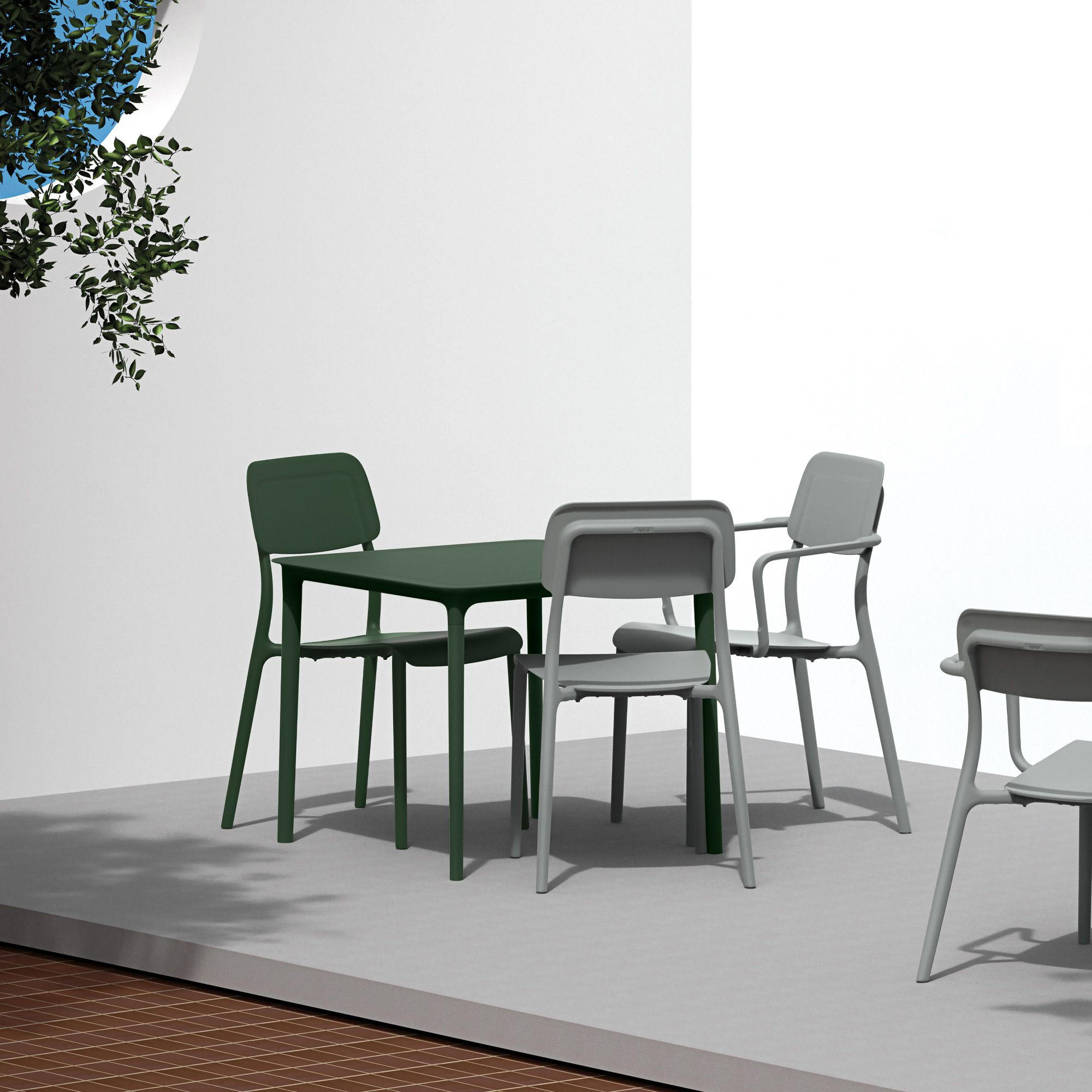 GARTENMÖBEL-SET GALIO, 3-tlg - Grün, Kunststoff - KONSIMO®