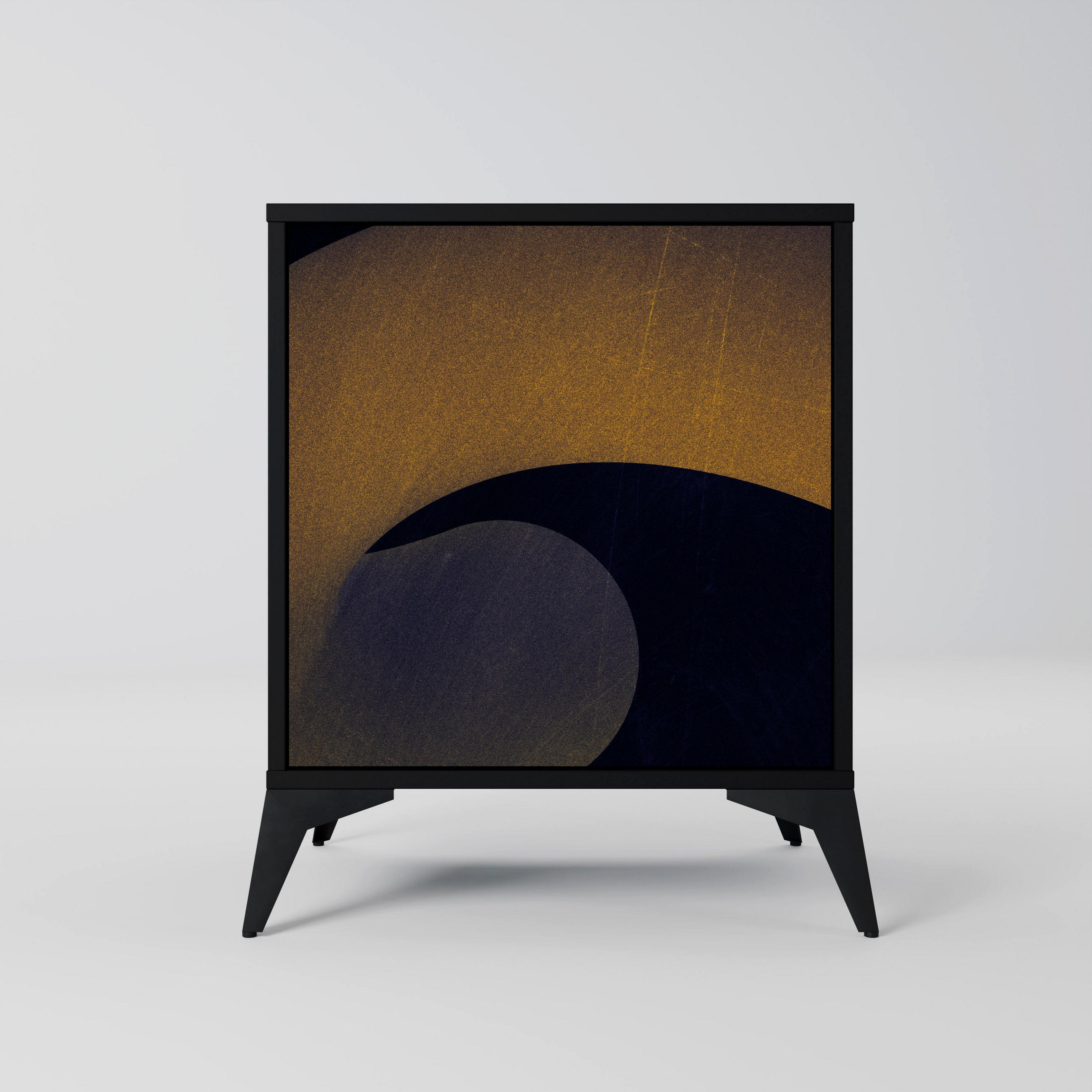 SpaceRebels Sideboard Schwarz 57.5x70.5x42 cm