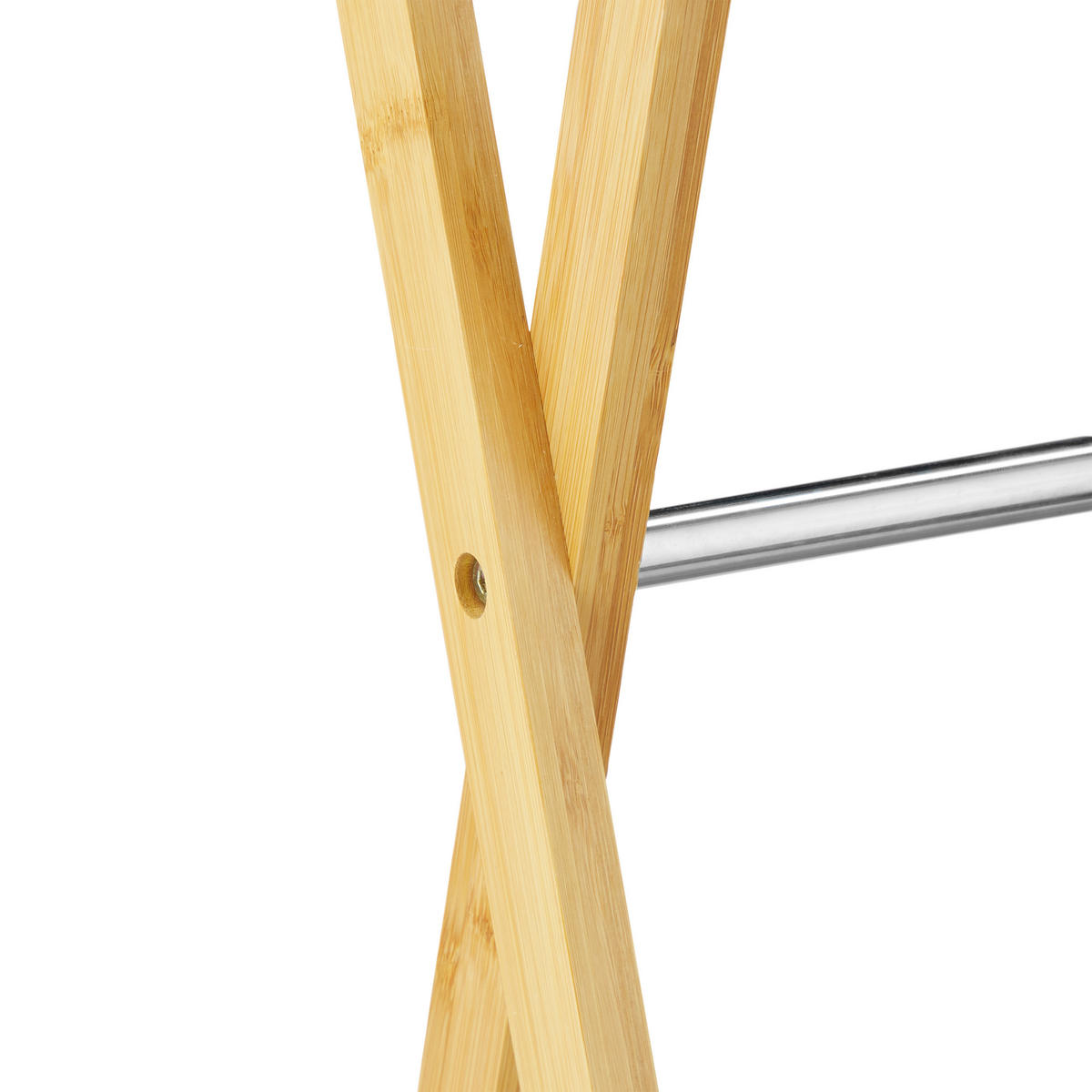 HANDTUCHHALTER - Hellbraun, Holz/Metall (58.5/87/36cm) - Relaxdays