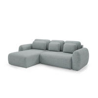 ECKSOFA Gaston Mit Schlaffunktion - Dunkelgrau, Holzwerkstoff/Textil (304/190cm) - Fun Möbel
