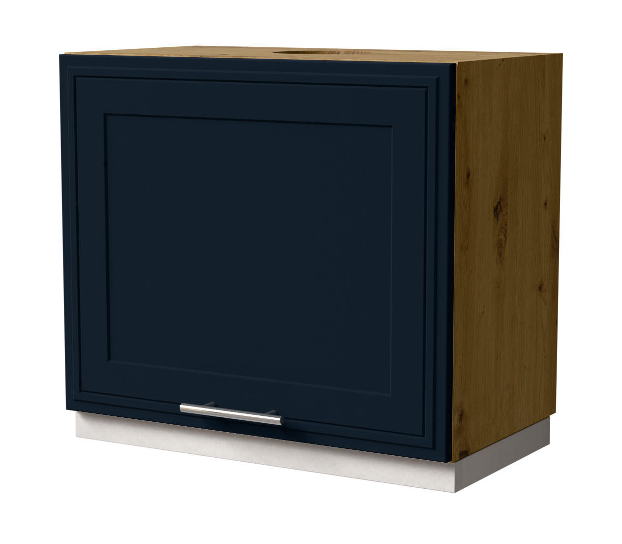 WRASENSCHRANK Salo W8/60 Eiche Artisan / Indigo Matt 60 / 32,5 / 50cm - Eiche Artisan/Dunkelblau, Holz/Holzwerkstoff (60/50/32.5cm) - Feldmann-Wohnen