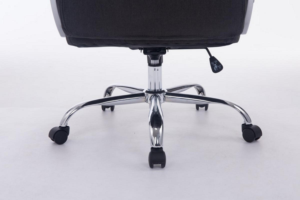 BÜROSTUHL BIG Vancom, Stoff Dunkelgrau - Dunkelgrau, Textil/Metall (77/122/77cm) - TPFLiving