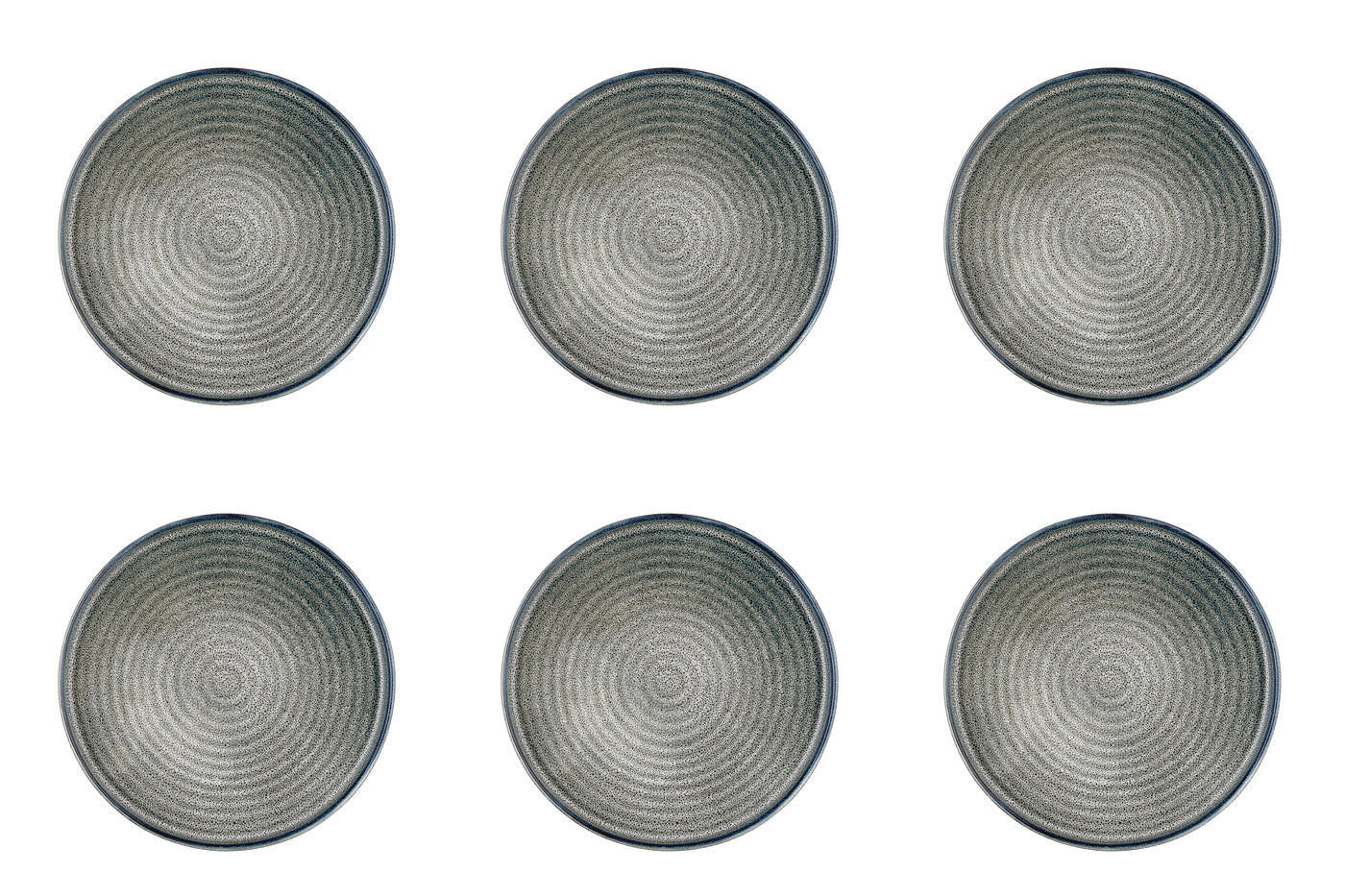 TELLER Zen Ø22cm - 6er-Set - Naturfarben - Grau, Keramik (22cm) - Björn