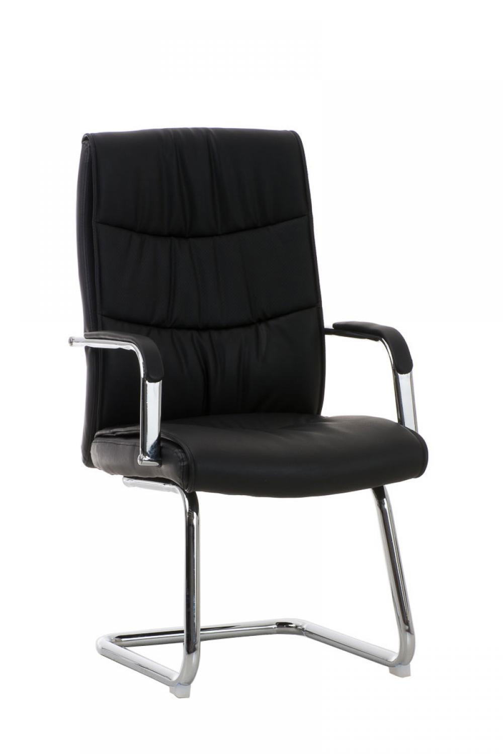 SCHWINGSTUHL Lederlook schwarz - Schwarz, Textil/Metall (49/105/60cm) - CLP