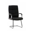 SCHWINGSTUHL Lederlook schwarz - Schwarz, Textil/Metall (49/105/60cm) - CLP