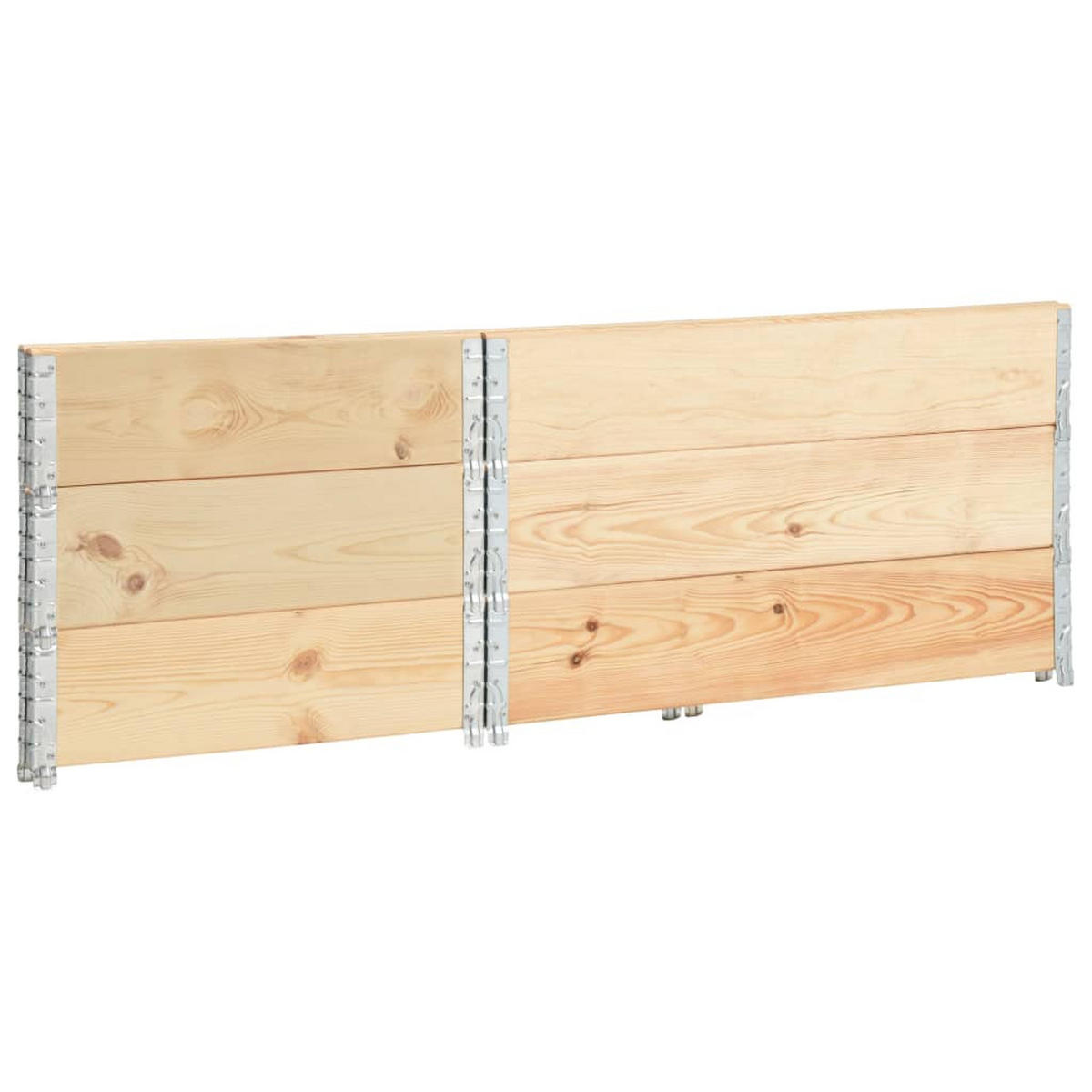 HOCHBEETE 3 Stk. 50x100 cm Kiefer Massivholz - Braun, Holz (50/19/100cm)