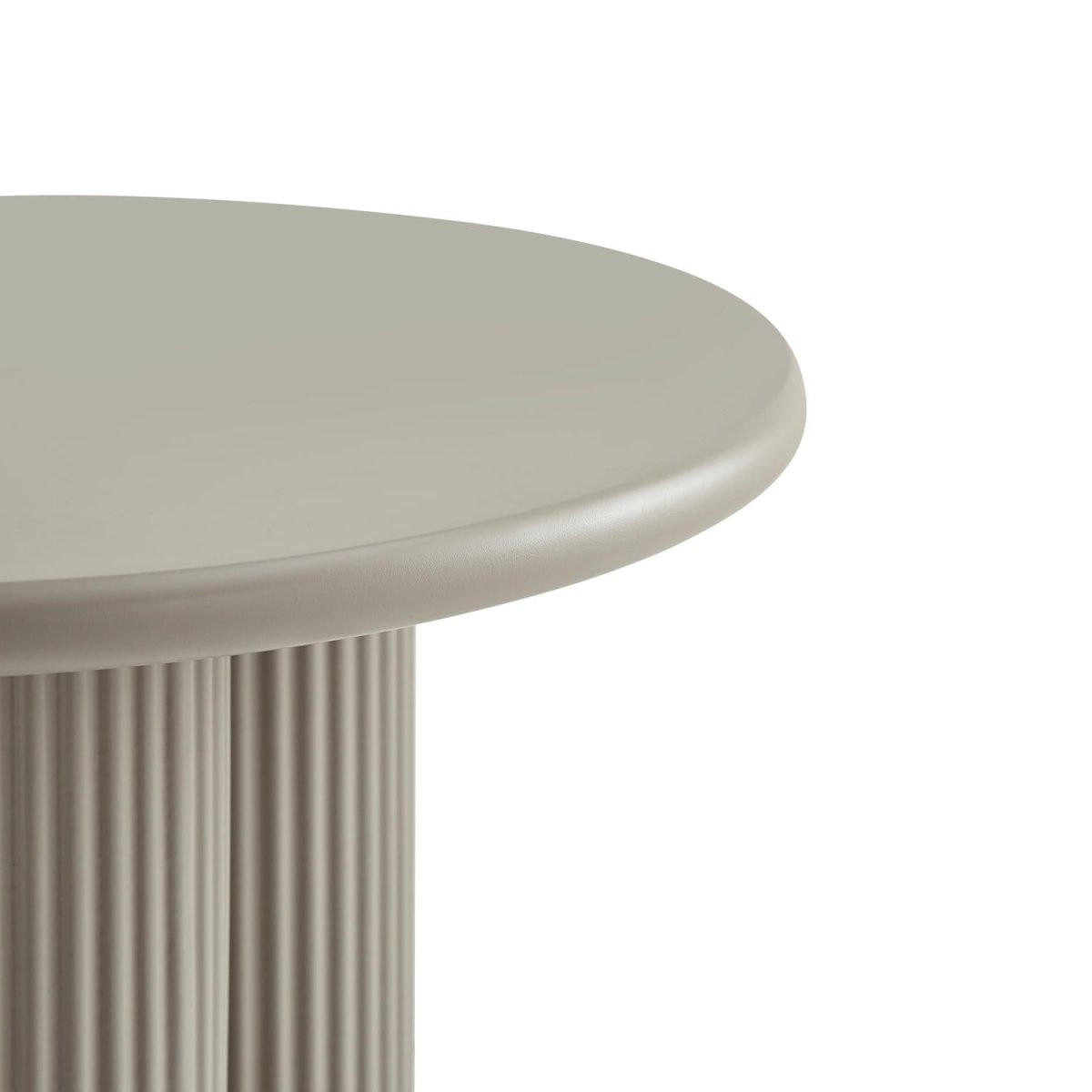 COUCHTISCH rund Beige 80/80/45 cm - Taupe/Graubraun, Holzwerkstoff (80/80/45cm) - Furnhouse