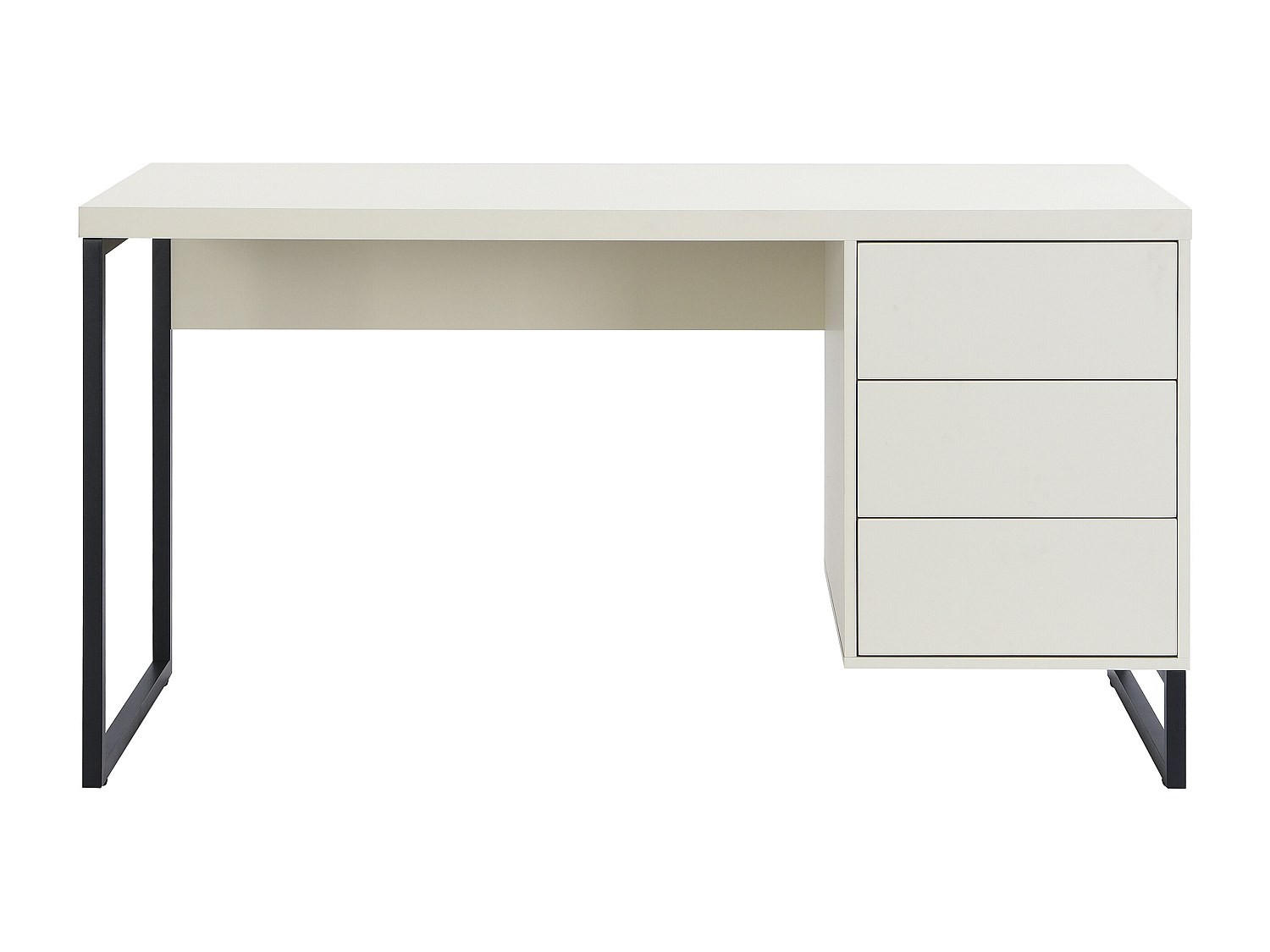 SCHREIBTISCH - 140 cm x 60 cm - Holz, Platte - Beige - TIMFIA - Beige, Holz (60/140/75cm) - Vente-Unique