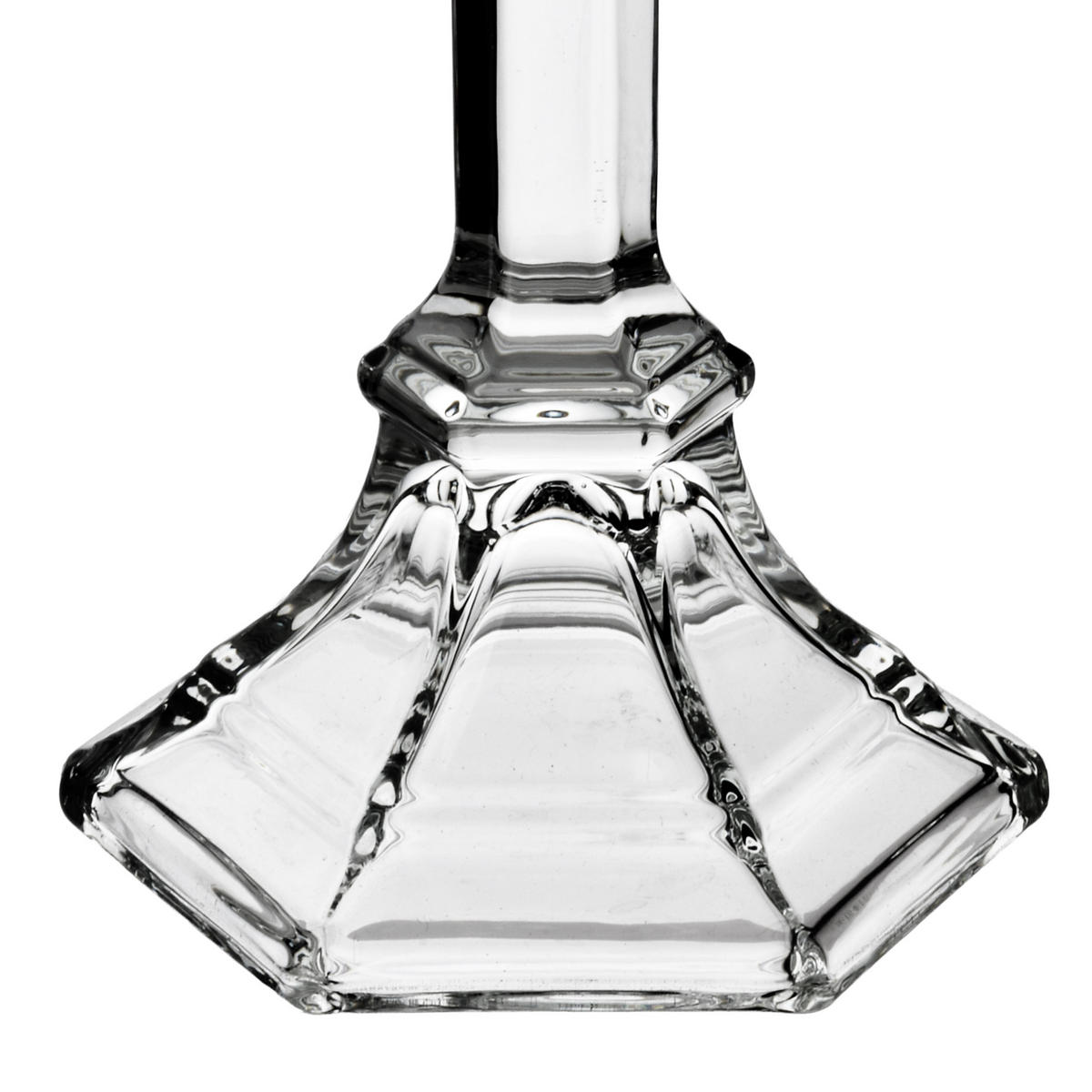 KERZENHALTER Patricia transparent 8.5/8.5/14.5 cm Glas - Transparent, Glas (8.5/14.5/8.5cm) - Mondex