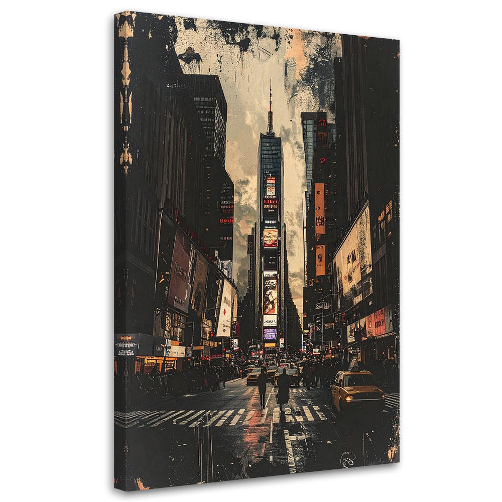 Feeby Leinwandbild Schwarz 40x60 cm