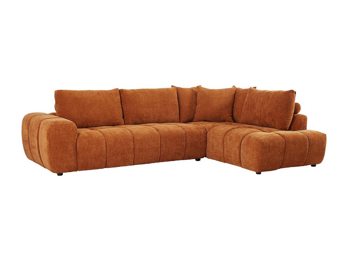 SOFA - 4 Personen - stoff - terracotta Clenali - Terracotta, Textil (294/95/102cm) - Vente-Unique