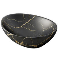 WASCHBECKEN, schwarz 41/34,5/15 cm - Schwarz, Keramik (41/15/34.5cm)