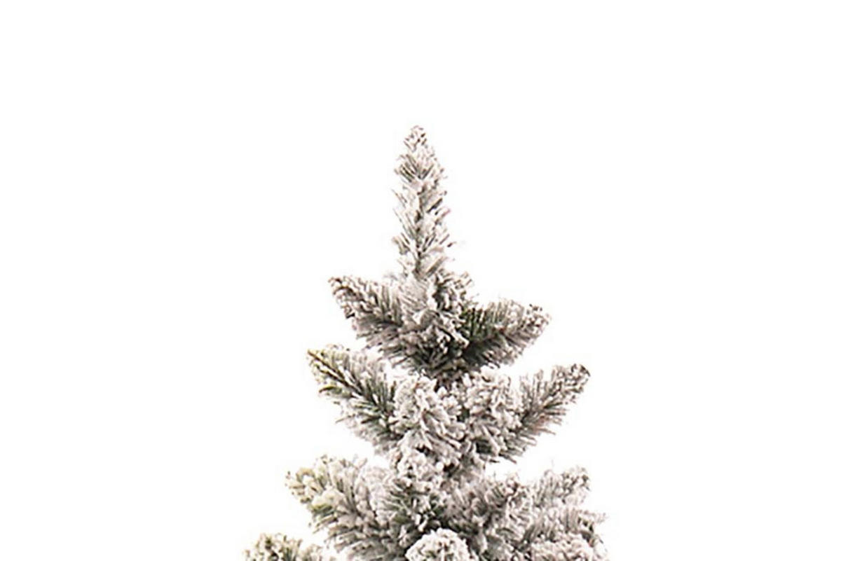 WEIHNACHTSBAUM künstlich mit Schnee DELUXE Viola in Blumentopf 45cm, Tannenbaum Christbaum Kunstbaum Dekobaum mit Metallständer - Weiß, Kunststoff (30/45cm) - LAALU