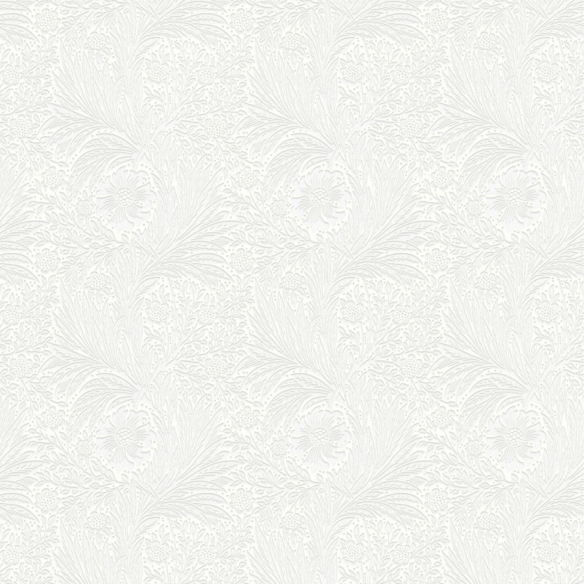 VLIESTAPETE Ringelblume 1000x52cm - Hellgrau, Papier/Kunststoff (52/1000cm) - William Morris at Home