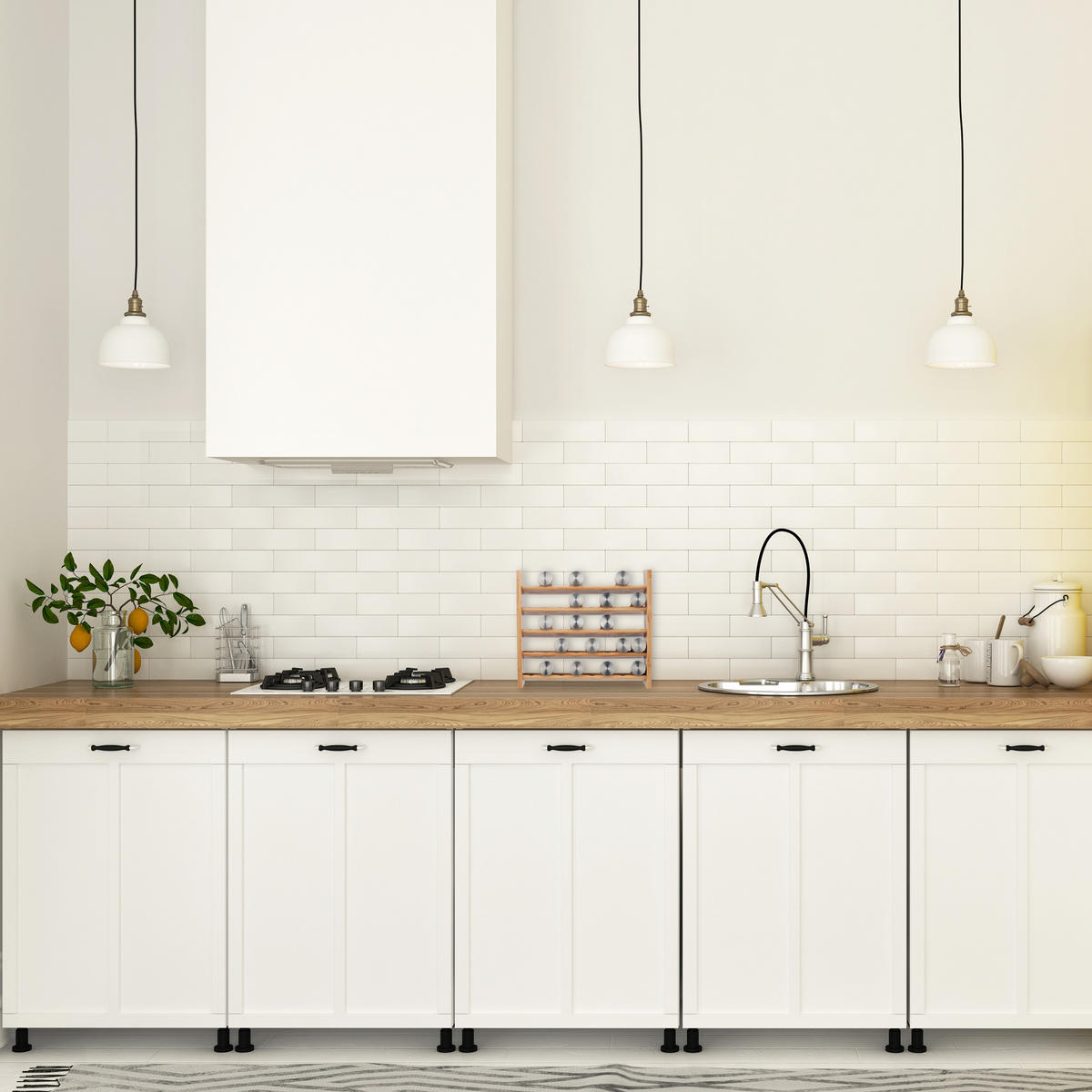 GEWÜRZREGAL - Hellbraun, Holz (40.5/36/16cm) - Relaxdays