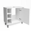 WASCHBECKENUNTERSCHRANK Fynn Weiß 60 x 54 cm - Weiß, Holzwerkstoff (60/54/32cm) - Vicco