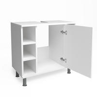 WASCHBECKENUNTERSCHRANK Fynn Weiß 60 x 54 cm - Weiß, Holzwerkstoff (60/54/32cm) - Vicco