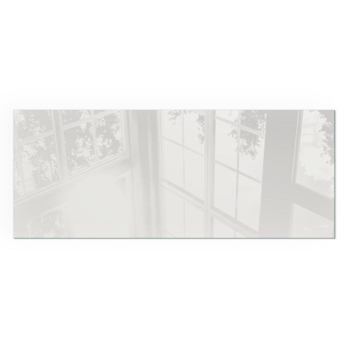 GLASPLATTE für Kamin 125x50 cm - Grau, Glas (125/50/0.4cm) - TULUP