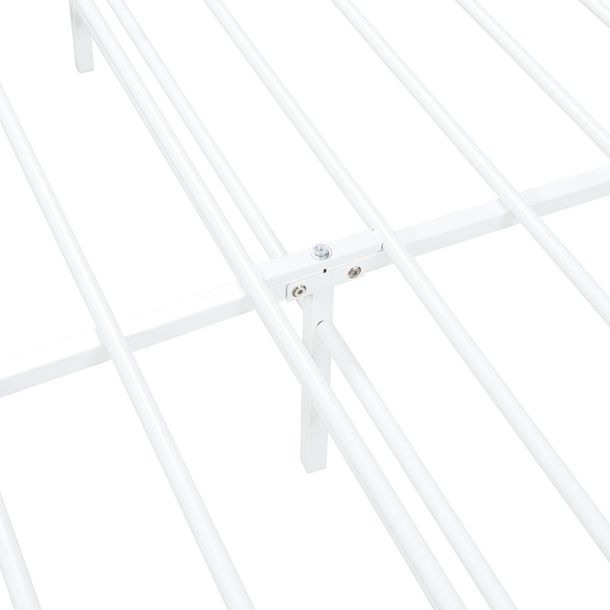 METALLBETT Florenz - Weiß, Metall (160/200cm) - [en.casa]