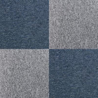 TEPPICHFLIESEN 50 x 50cm Sturmblau & Platingrau 10m² - Blau/Hellgrau, Textil (50/50/1cm) - Monstershop