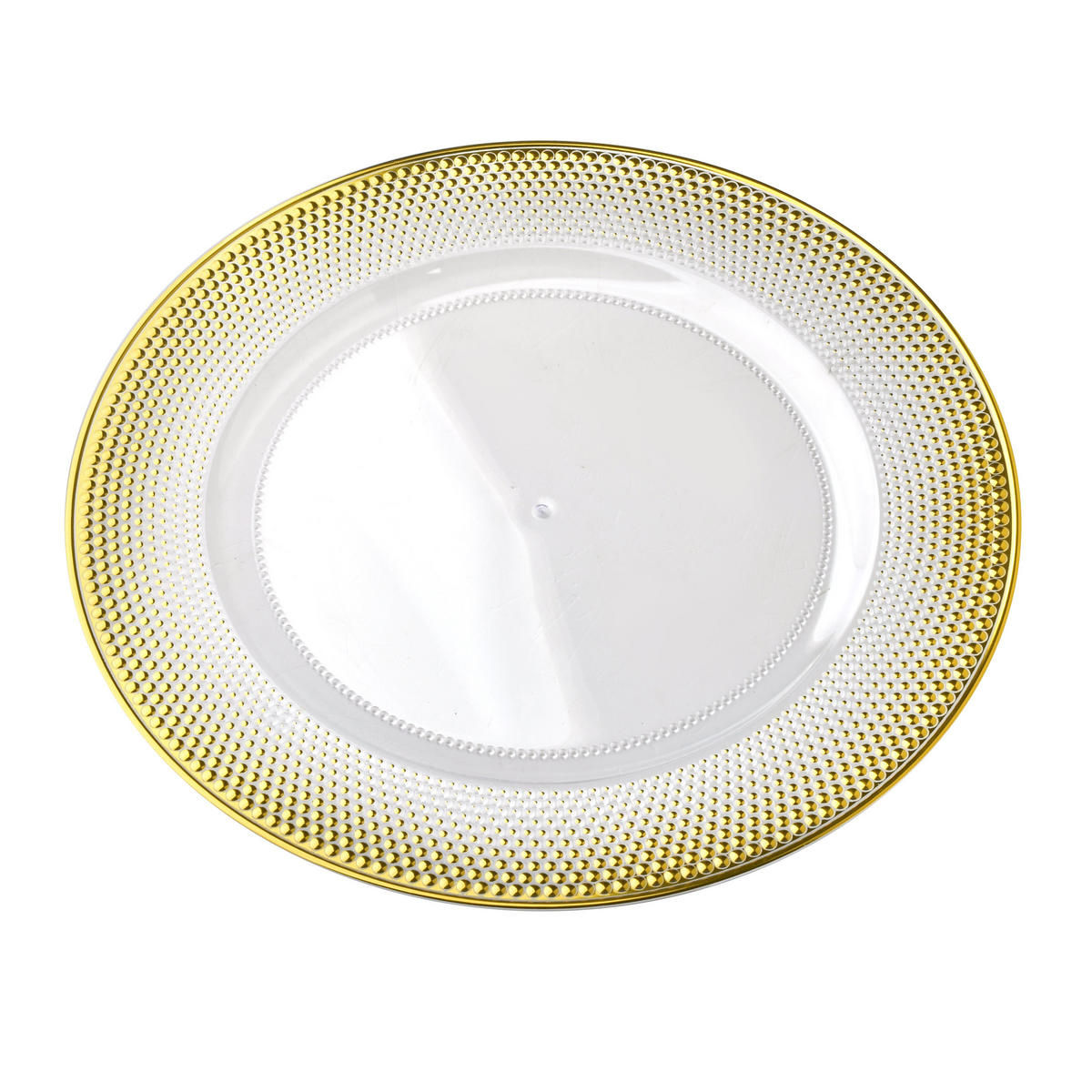 SERVIERTELLER Blanche Golden 33/33/1.5cm Plastik - Goldfarben, Kunststoff (33/1.5/33cm) - Mondex