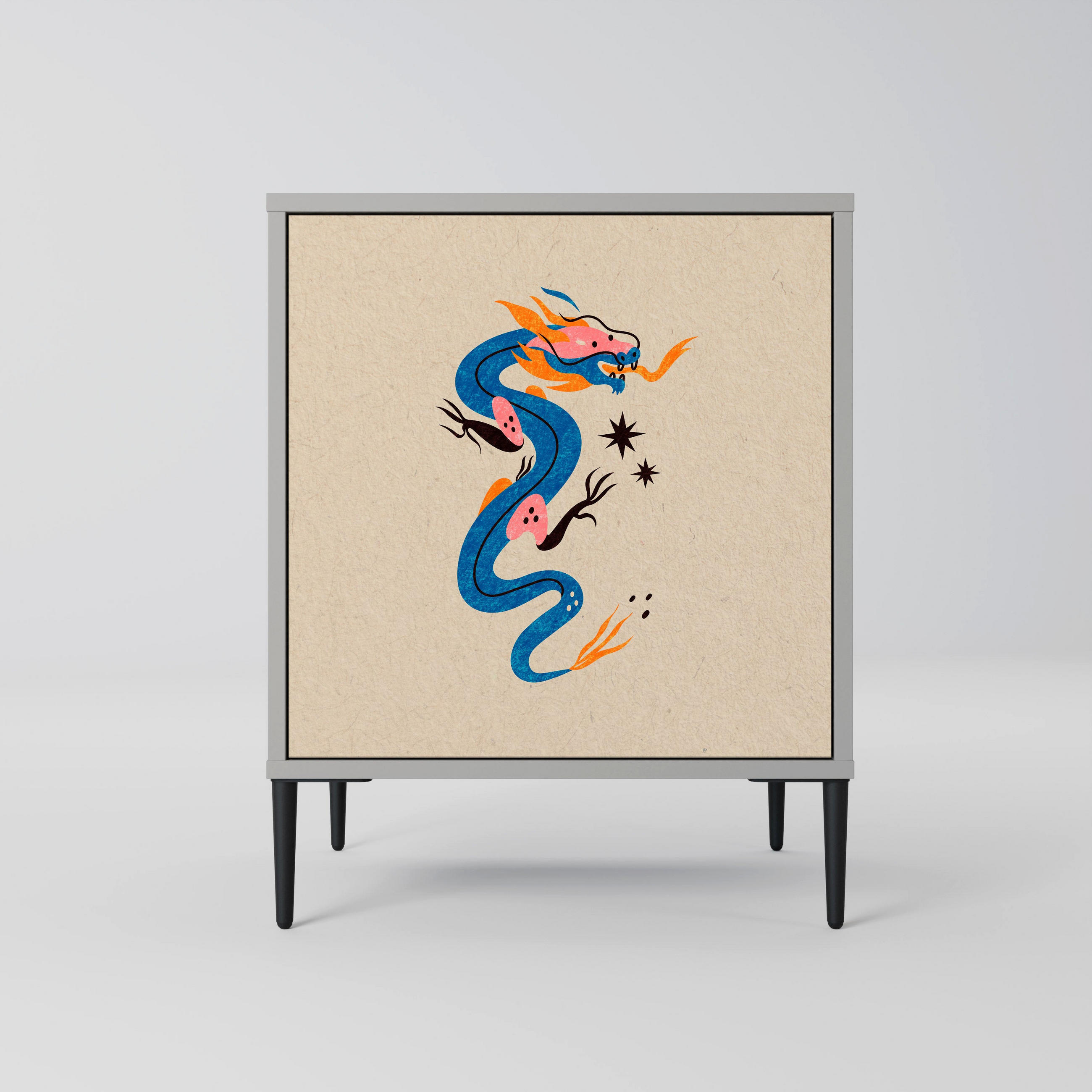 SpaceRebels Sideboard Grau 57.5x72.5x42 cm