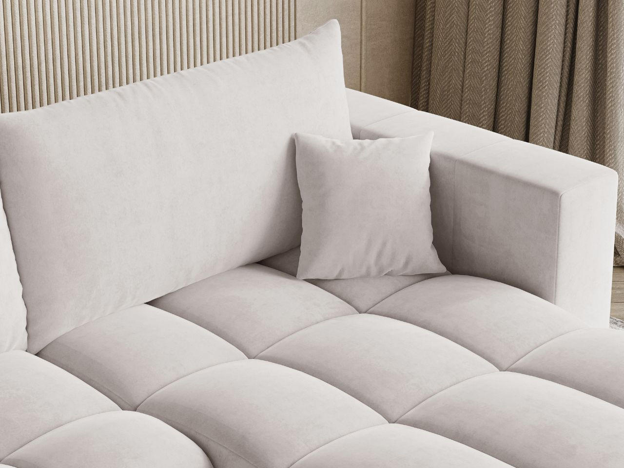 Graingold Ecksofa Grau 270x148 cm