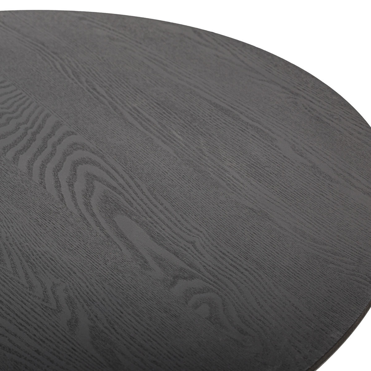 ESSTISCH Rund Schwarz 90 x 90 x 75 (cm) - Schwarz, Holz (90/90/75cm) - Nordlys