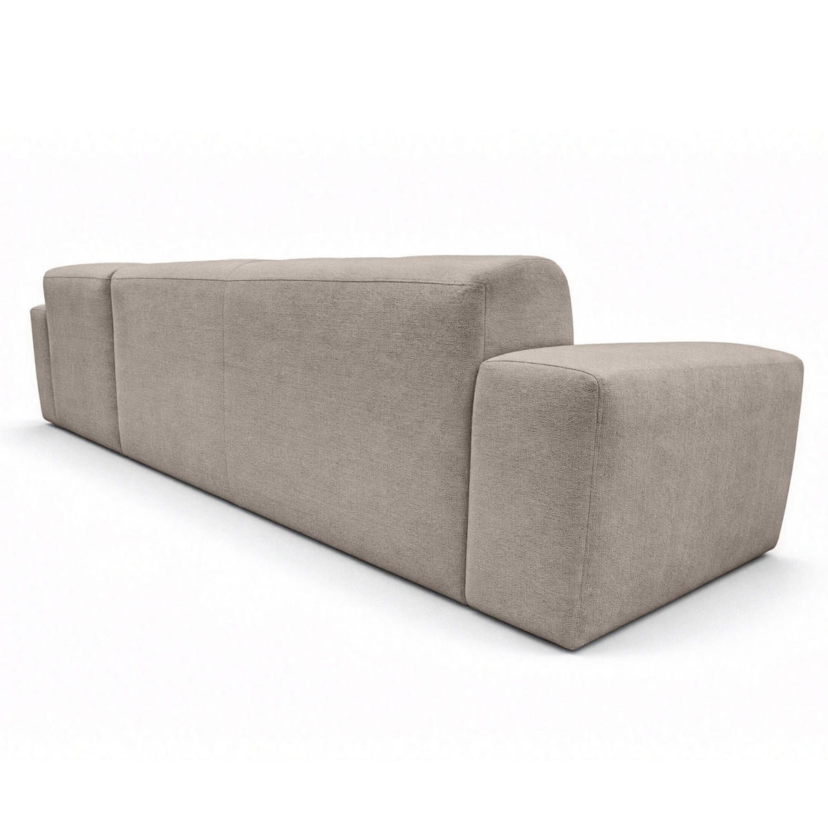 ECKSOFA L Form Corlu Beige 310/165/78 cm – stilvolle kleine Eckcouch Rechts - Beige/Schwarz, Kunststoff/Textil (165/310cm) - AX Living