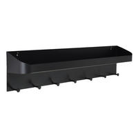 KLEIDERABLAGE Lucia Schwarz - Schwarz, Metall (98/22/16cm) - LOFT42