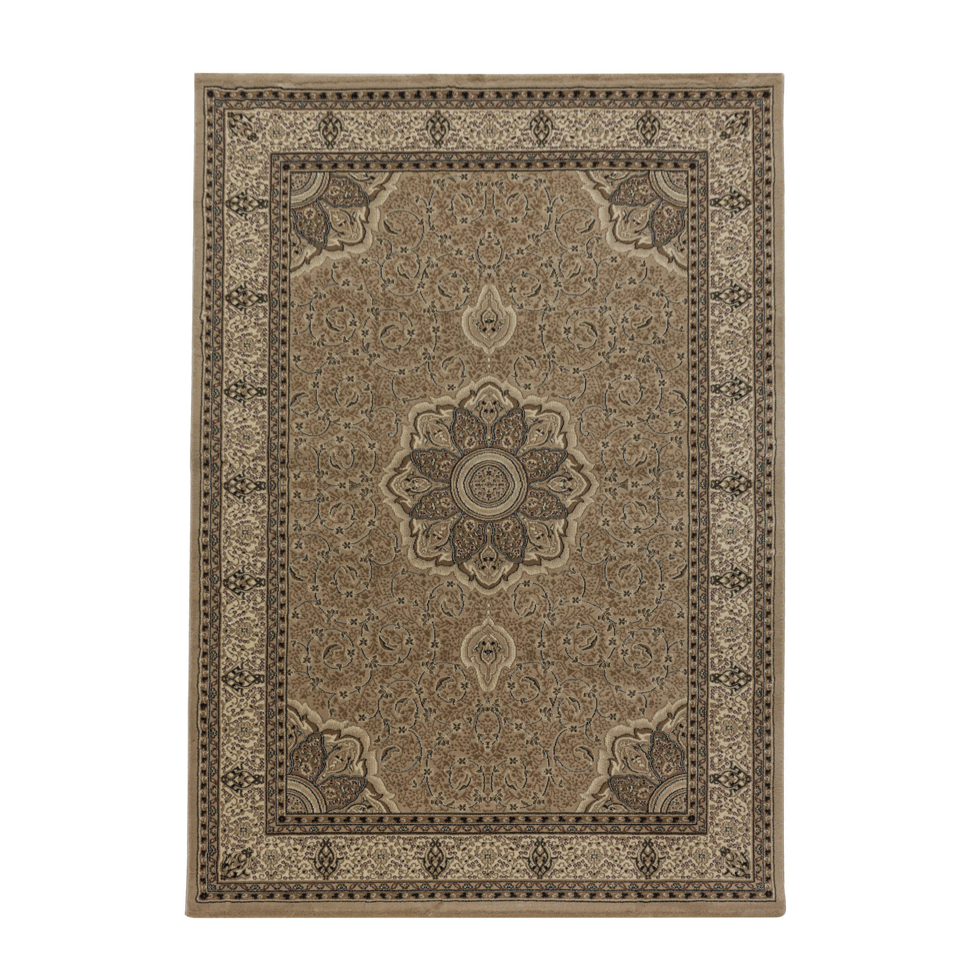 TEPPICH Kurzflor GEISLER in Beige, orientalisch, 240 x 340 cm - Beige, Textil (240/340cm) - KADIMA DESIGN