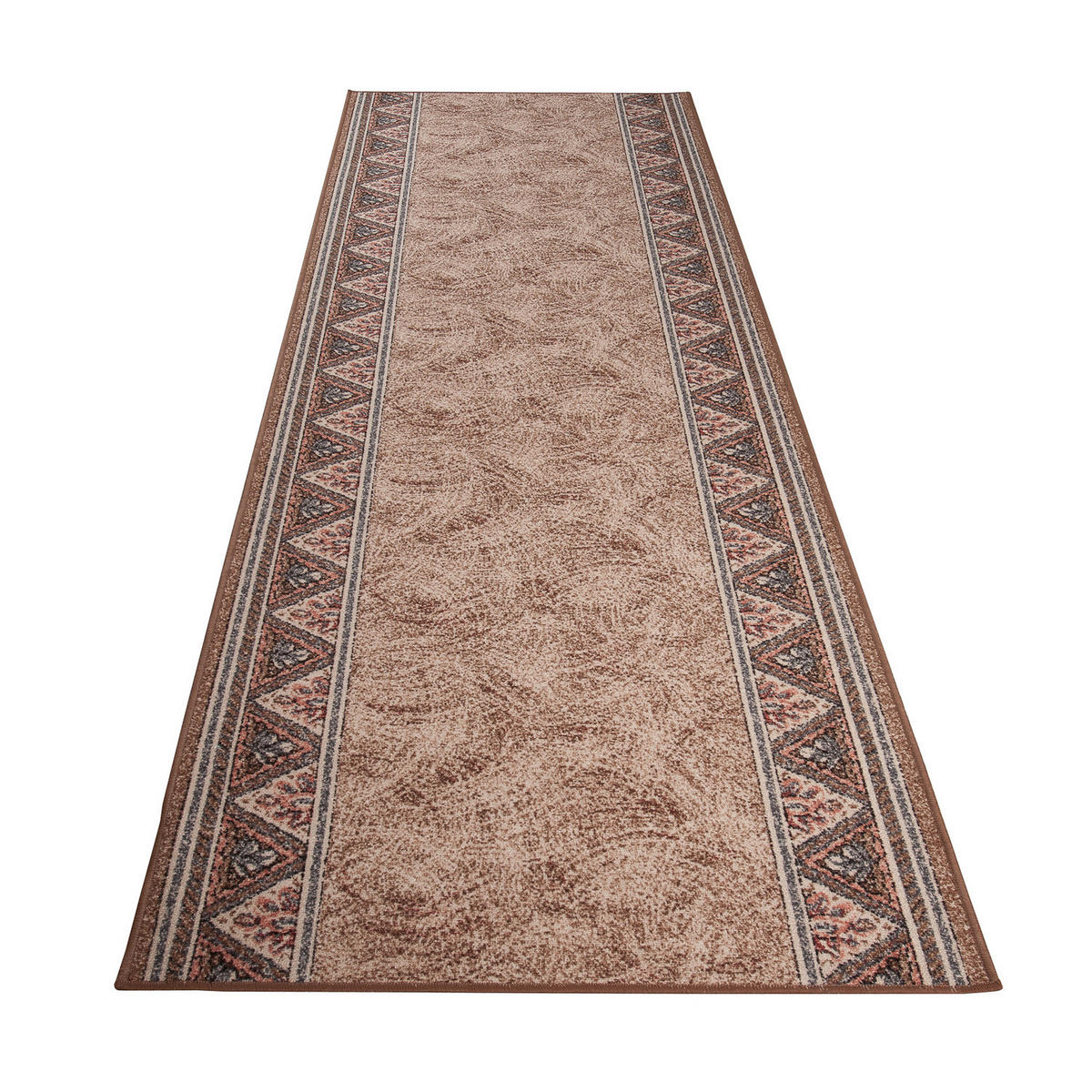 TEPPICHLÄUFER Anti-Rutsch Braun rutschfest Gummiunterlage 67/300 cm - Braun, Textil (67/300cm) - Tapiso
