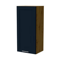 HÄNGESCHRANK Oslo W4/45 Eiche Artisan / Indigo Matt 45 / 32,5 / 96cm - Eiche Artisan/Dunkelblau, Holz/Holzwerkstoff (45/96/32.5cm) - Feldmann-Wohnen