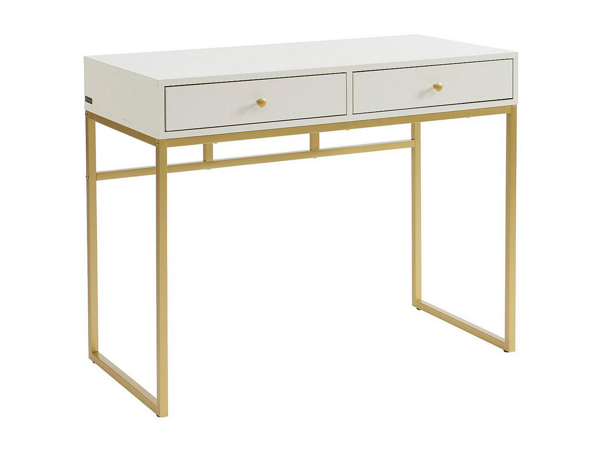 KONSOLENSCHREIBTISCH - 100 cm x 48 cm - holz - weiß Codenio - Weiß, Holz/Metall (48/100/78cm) - Vente-Unique