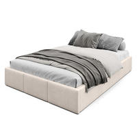 POLSTERBETT für Schlafzimmer Bett mit Stauraum Creme 140x200cm - Creme, Holzwerkstoff/Textil (160/200cm) - Muralo