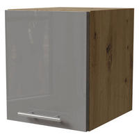 KLAPPHÄNGESCHRANK Essen W4B/30 Grau Hochglanz / Eiche Artisan Matt 30 / 32,5 / 36cm - Eiche Artisan/Grau, Holz/Holzwerkstoff (30/32.5/36cm) - Feldmann-Wohnen