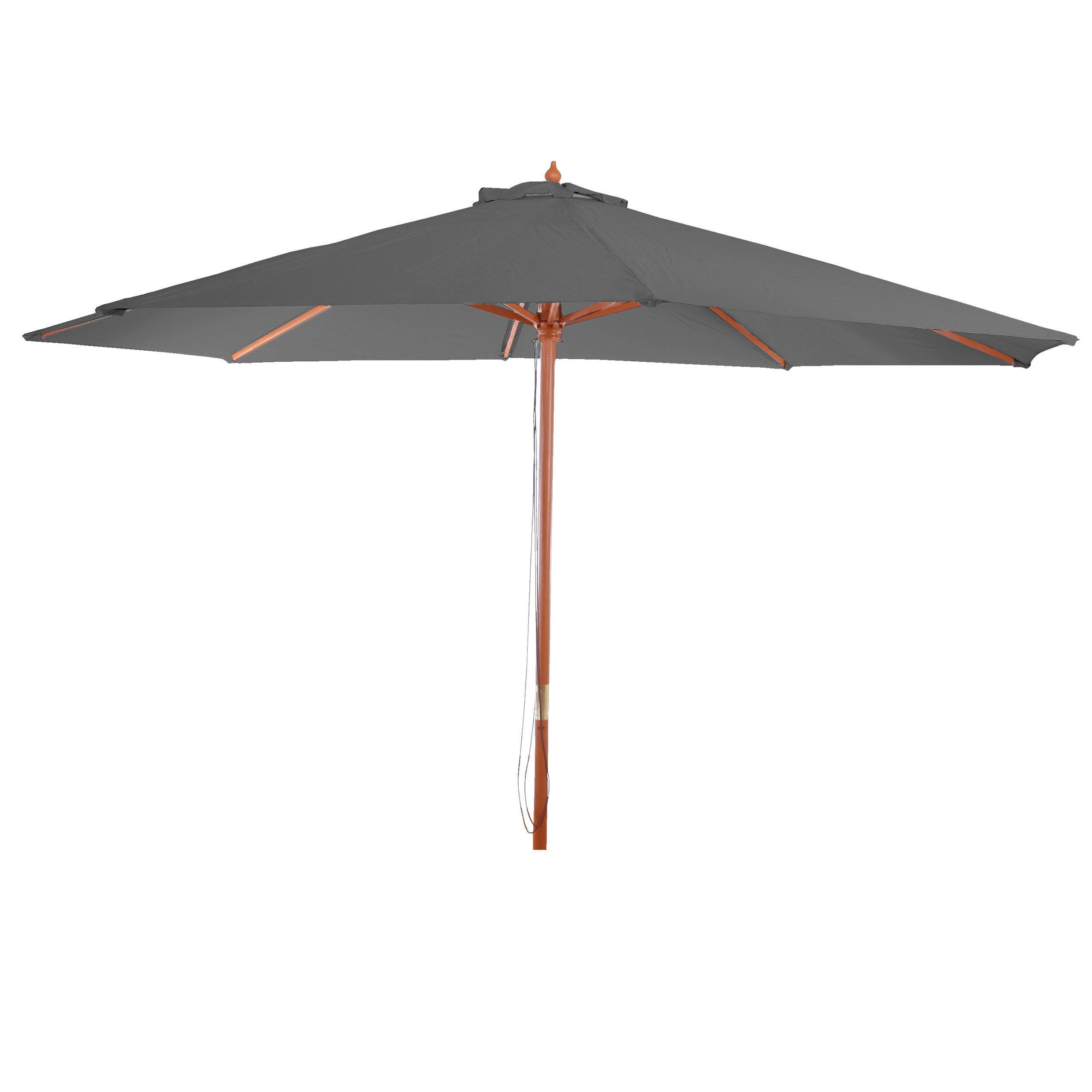 SONNENSCHIRM Grau - Grau, Holz (350/350cm) - MCW