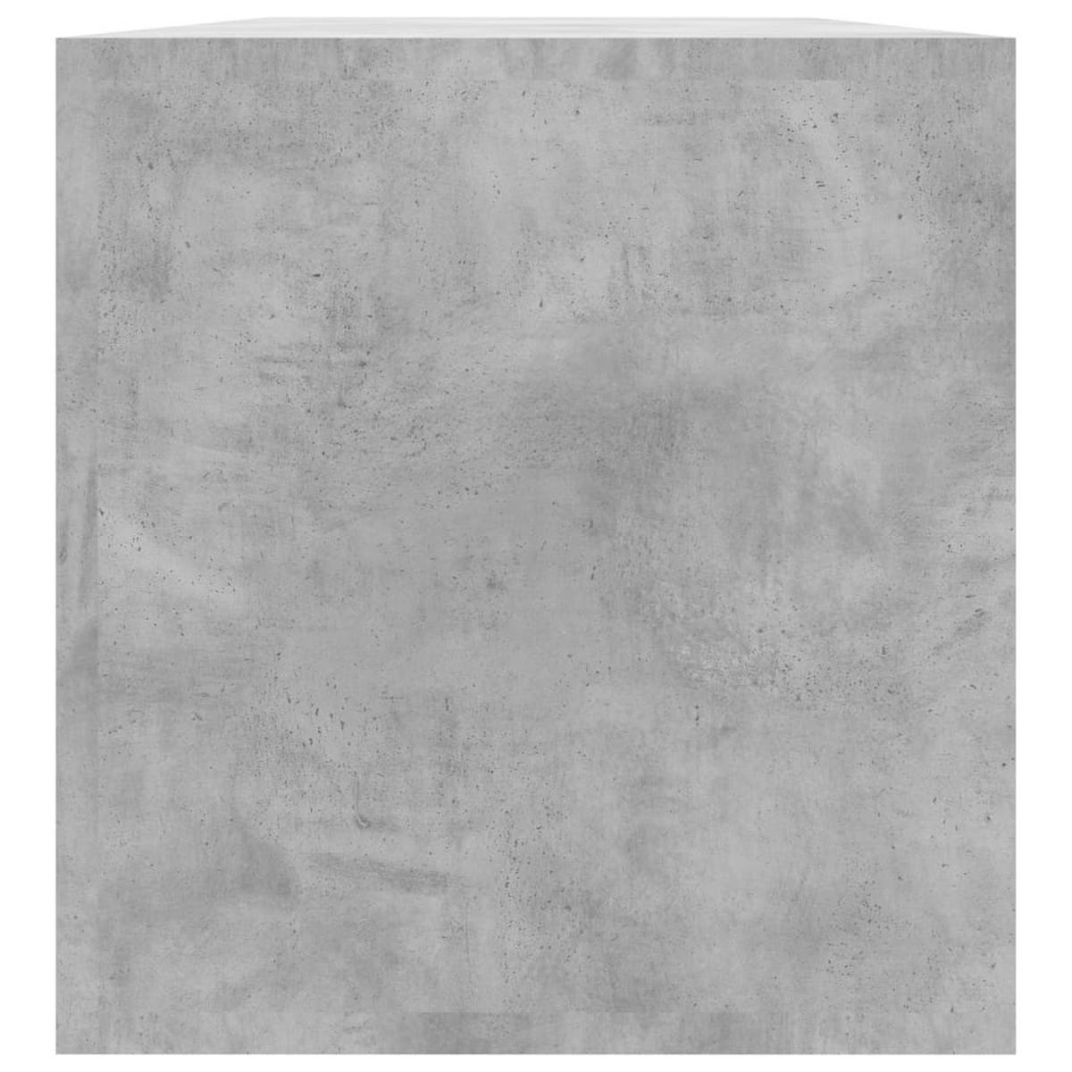 SCHALLPLATTEN-AUFBEWAHRUNGSBOX Betongrau 71/34/36 Cm - Grau, Holz (34/34/71cm) - vidaXL