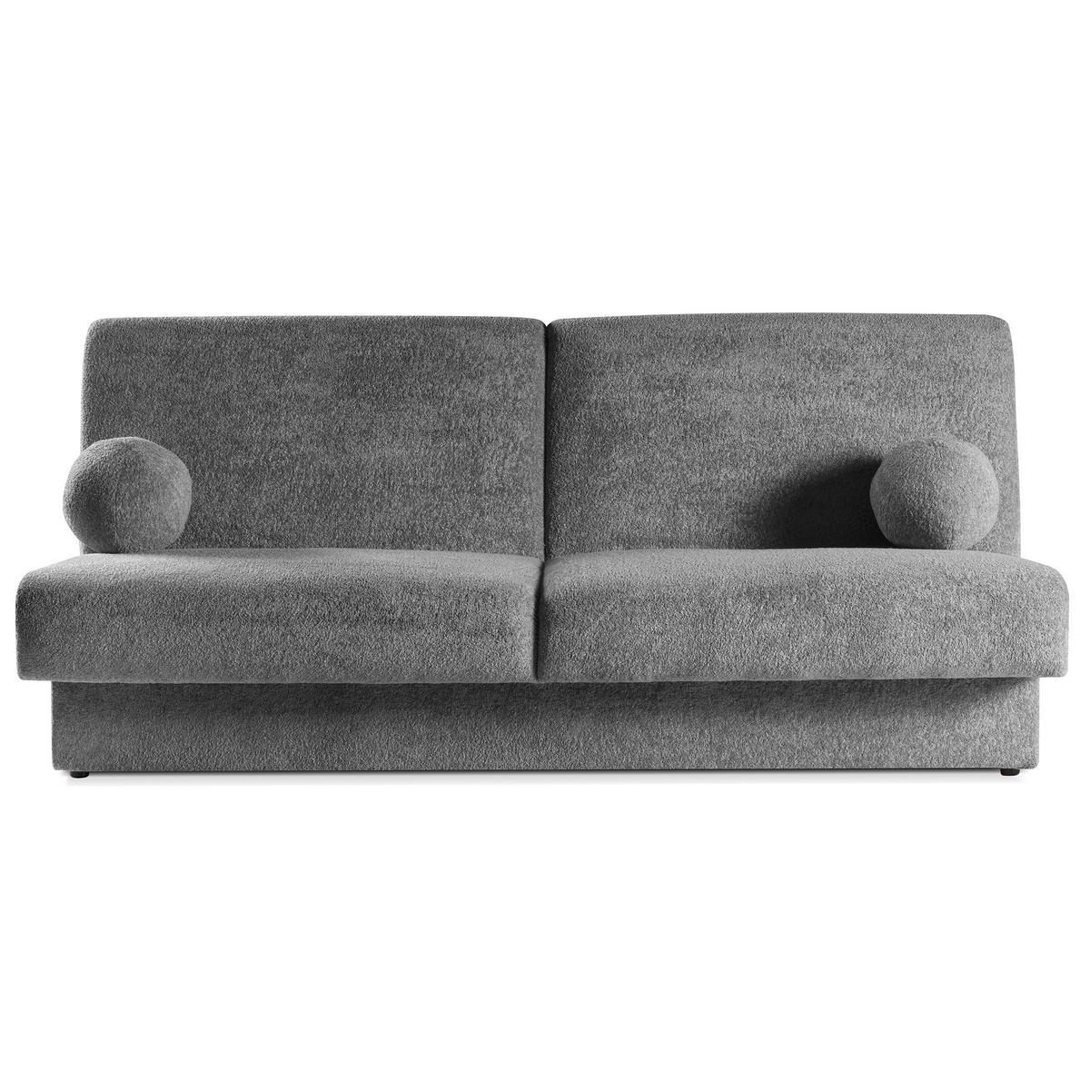 SCHLAFSOFA Beno 3-Sitzer mit Schlaffunktion, Grau - Grau, Textil (199/91/91cm) - Beautysofa