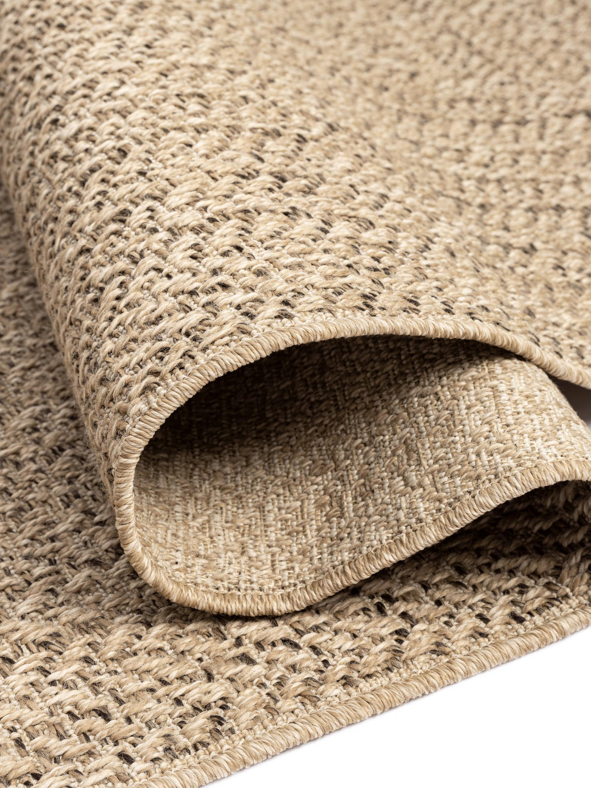 FLACHWEBTEPPICH Bordüre CORDEV Polypropylen Natur 140 x 200 cm - Beige, Textil (140/200cm) - KADIMA DESIGN